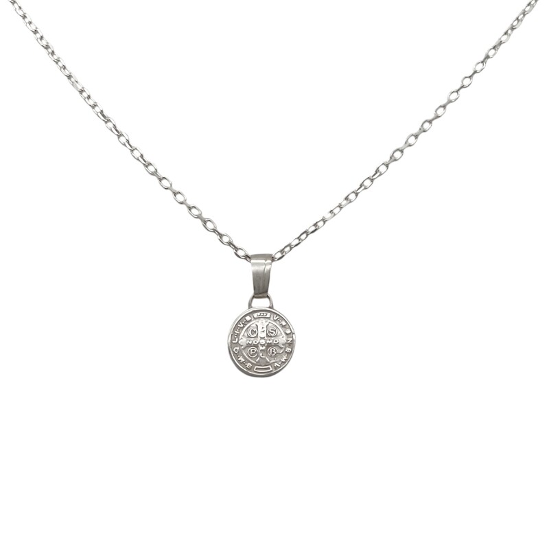 Dije San Benito-Plata 925 inflada-Sin Piedra-CP3131 sinpiedra