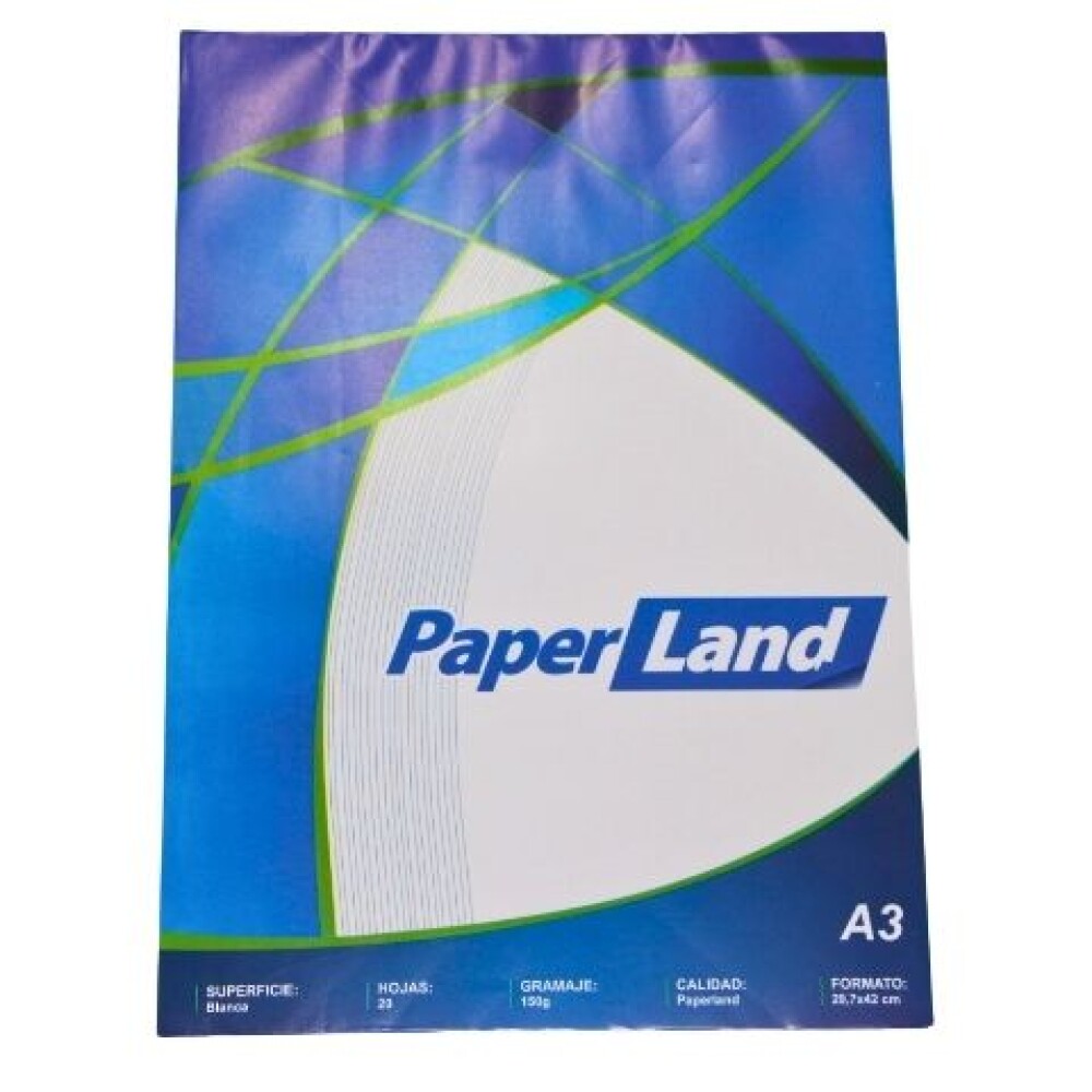 BLOCK PAPERLAND A3 BLANCO 20 HOJAS BLOCK PAPERLAND A3 BLANCO 20 HOJAS