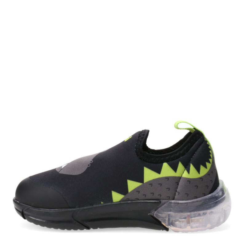 Championes Infantiles Bibi Space Wave 3.0 DINO Luces Negro