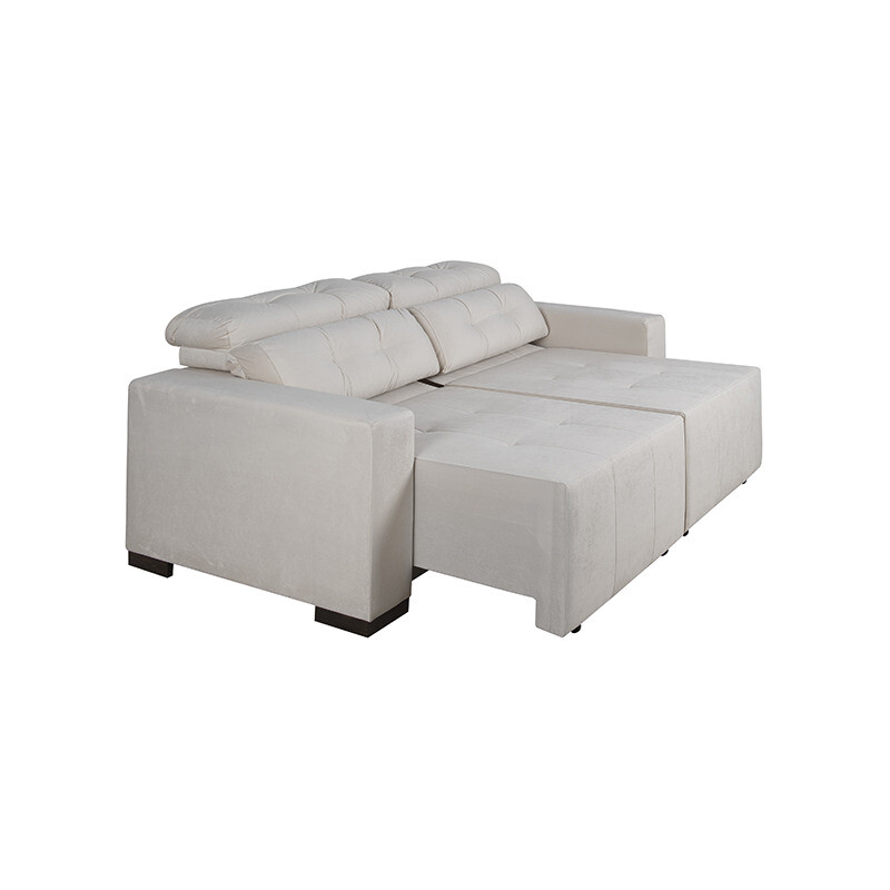 Sillón San Bernardo 1.80m Reclinable | Espuma D33 + Resortes Bonell | Tela Gris Sillón San Bernardo 1.80m Reclinable | Espuma D33 + Resortes Bonell | Tela Gris