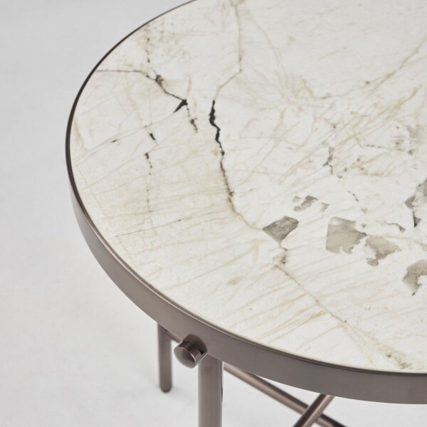 Mesa Auxiliar CELLINI Blanco - -