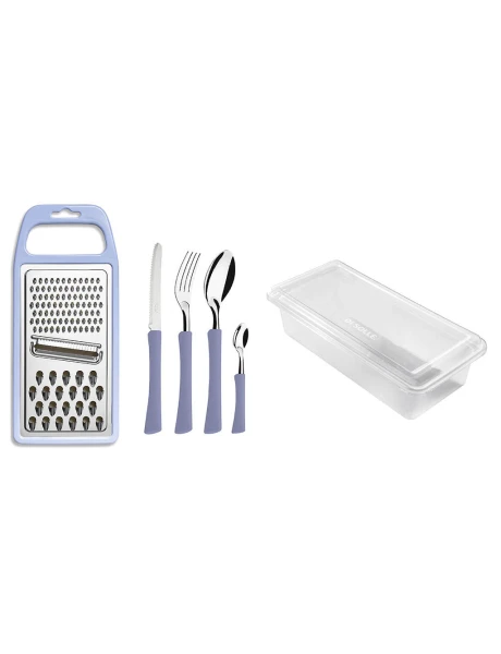 SET 24PZAS + RALLADOR MANGO HORTENCIA INOVA DI SOLLE SET 24PZAS + RALLADOR MANGO HORTENCIA INOVA DI SOLLE