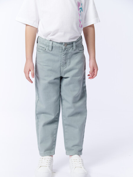 Pantalón Jean Slouchy Verde