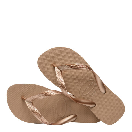Sandalias de Mujer Havaianas Top Tiras Rosa - Dorado