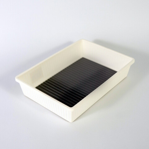 BADEJA RECT PLAST BLANCO 25X17X5CM Unica