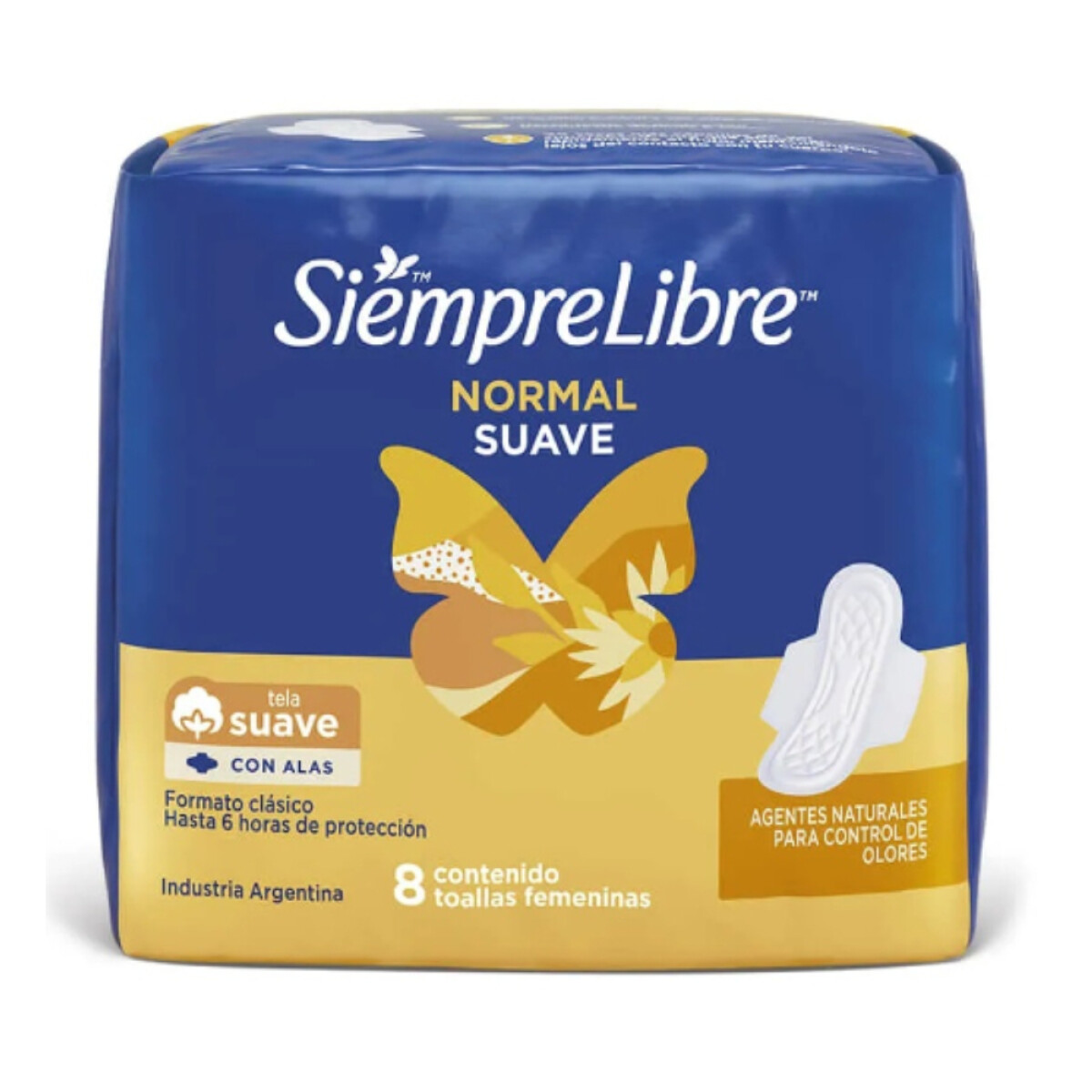 Toallitas Femeninas Siempre Libre Normal 8 