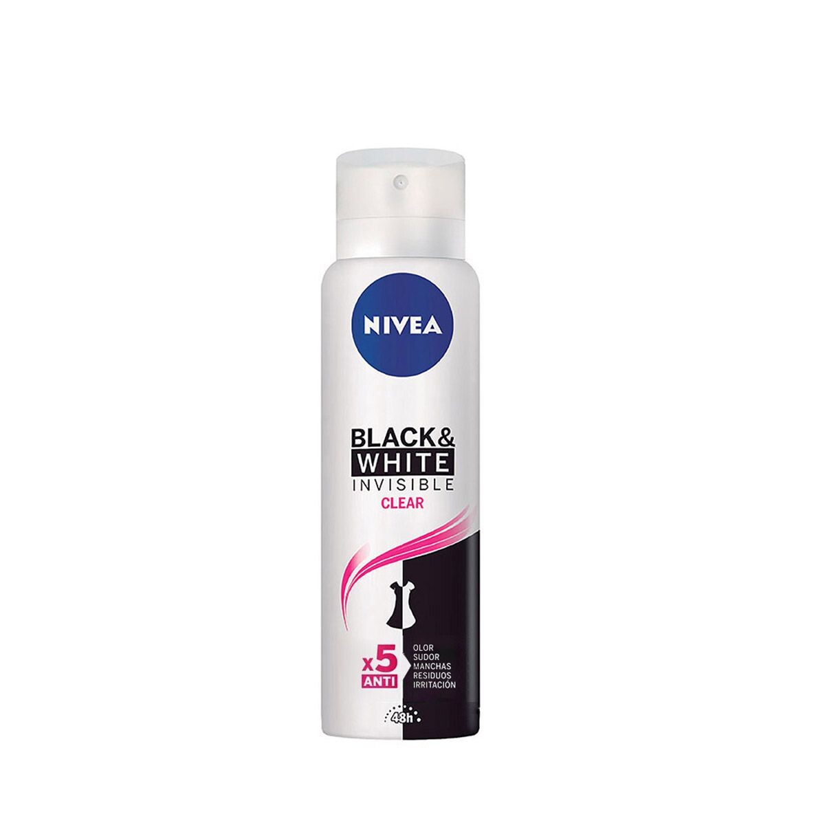 NIVEA DEO SPRAY INVIS B&W CLEA NO MANCH 