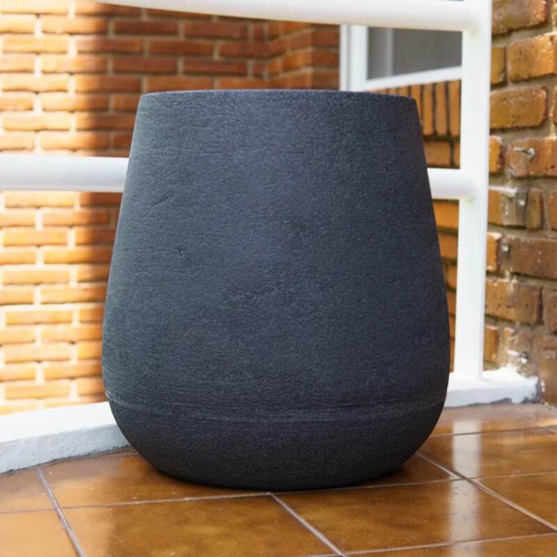 Maceta Plástico Mate 30 Gris Grafito