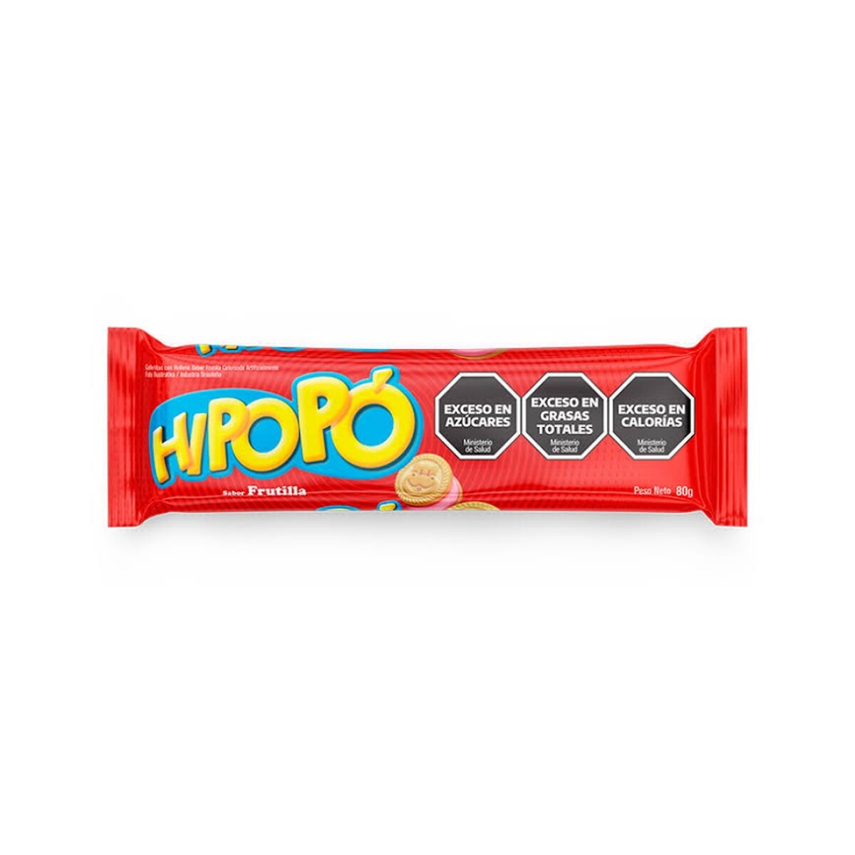 HIPOPO RELLENA 80G FRUTILLA 
