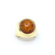 Anillo En Oro 18K Y Ambar Cabullon Anillo En Oro 18K Y Ambar Cabullon