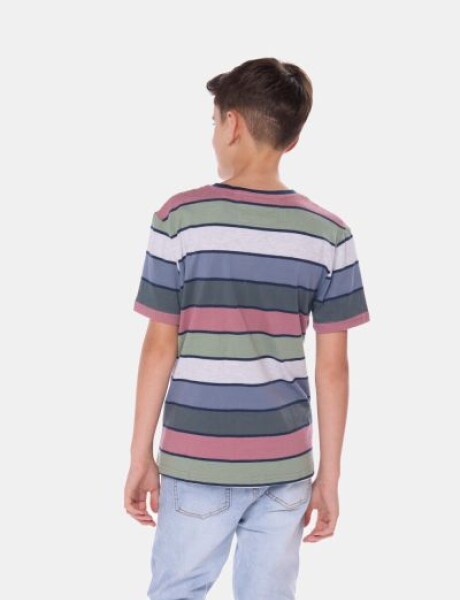 REMERA RAYADA Verde