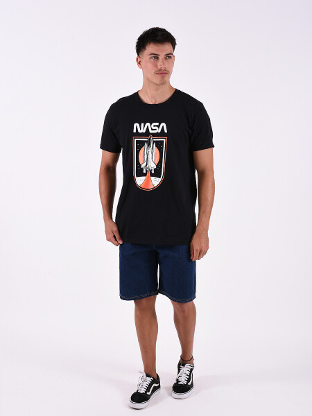 REMERA SPACESHIP NEGRO