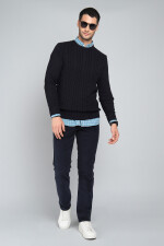 Sweater Arrow con diseño AZUL OSCURO