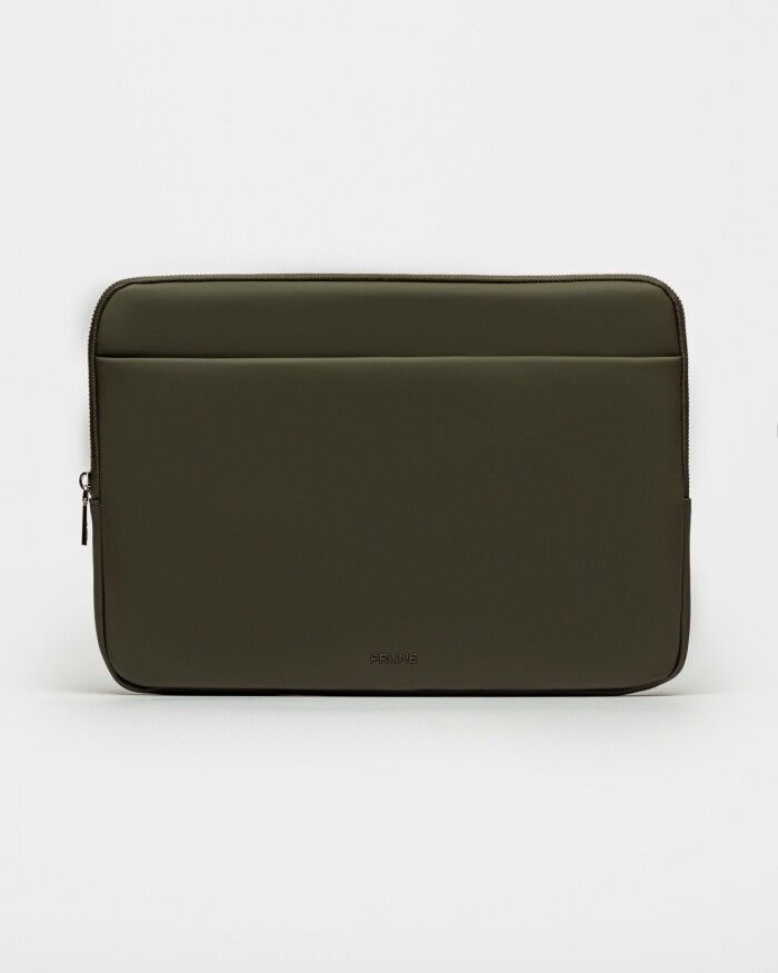 Portalaptop Bubble En Efecto Cuero Rubber Verde