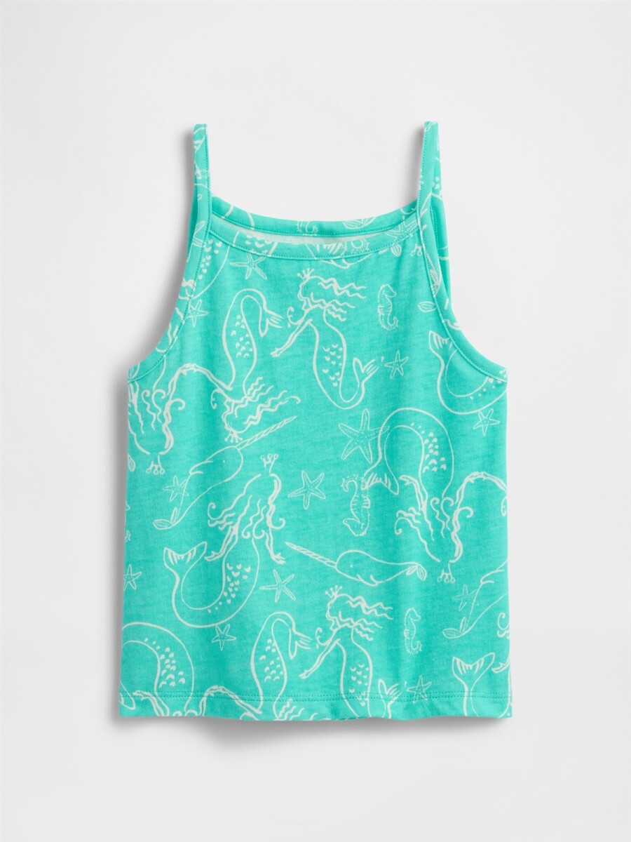 Musculosa Rib Toddler Niña - Water Garden Green 