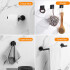 Set De Accesorios Para Baño Juego 16 Piezas Acero Inoxidable IMBACK Color Negro Set De Accesorios Para Baño Juego 16 Piezas Acero Inoxidable IMBACK Color Negro