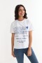 Remera m/c estampada colección Urbana BLANCO