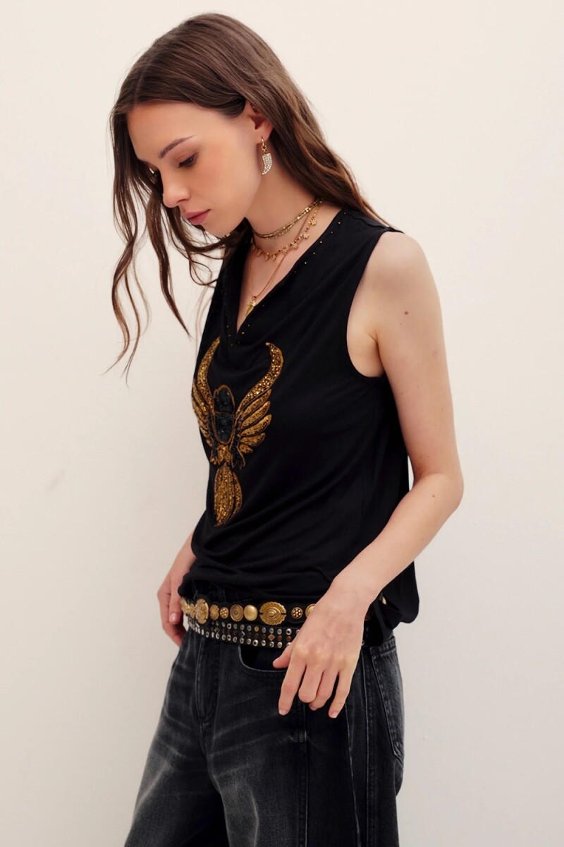 MUSCULOSA HAWK Negro