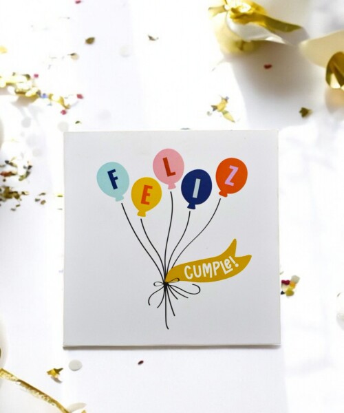 Tarjeta cumpleaños 10x10. DISEÑO 7