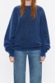 JERSEY GIRADO MOHAIR Azul