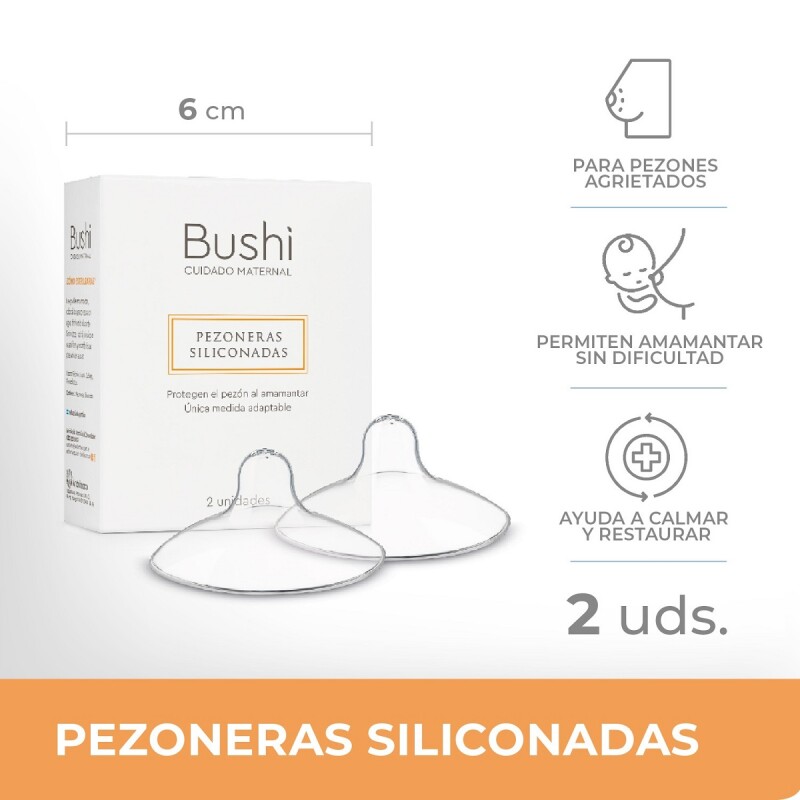 Bushi Pezoneras Siliconadas 2 Uds. Bushi Pezoneras Siliconadas 2 Uds.