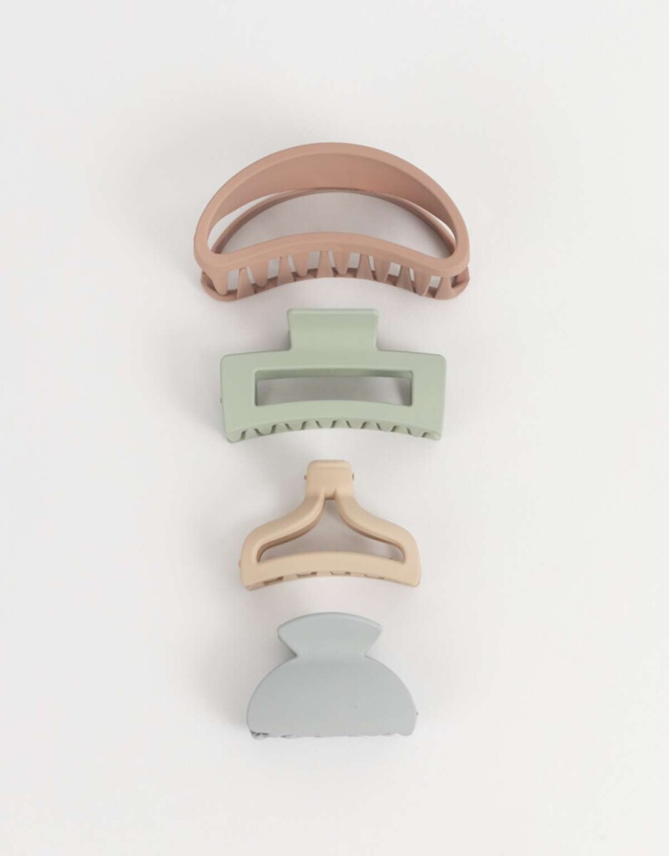 Broches Sets Set por 4 - Combinacion Multicolor 