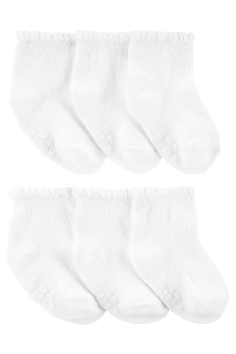 Pack seis pares de medias festoneadas. Talle 2/4T Pack seis pares de medias festoneadas. Talle 2/4T