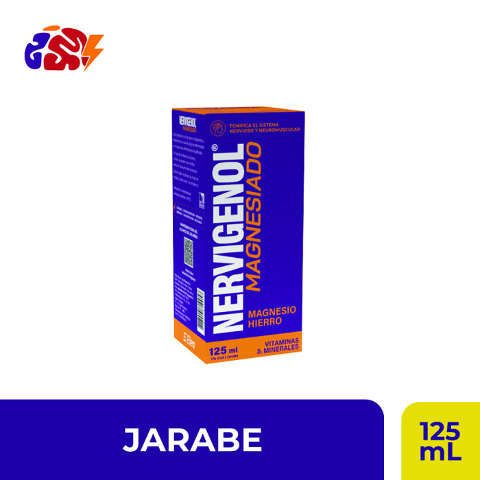 NERVIGENOL MAGNESIADO JBE. FR. X 125 ML. única