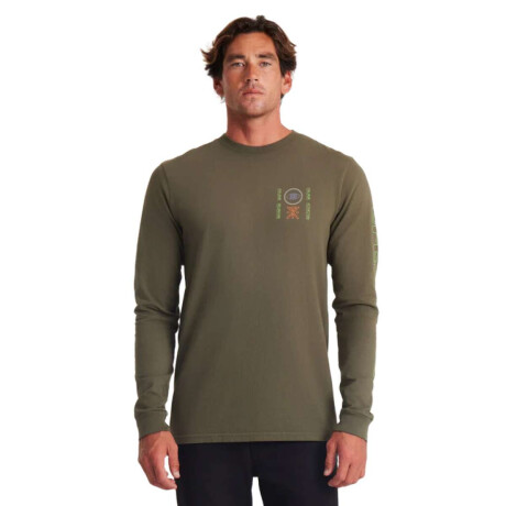 Remera Roark Open Roads Verde musgo