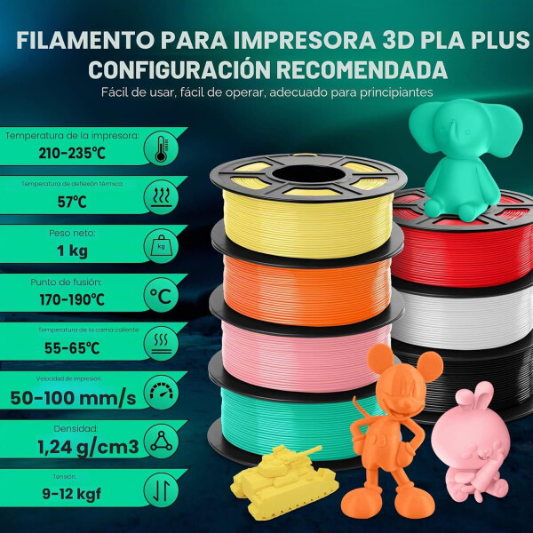 Filamento Sunlu Silk Pla+ 1.75 Mm NARANJA