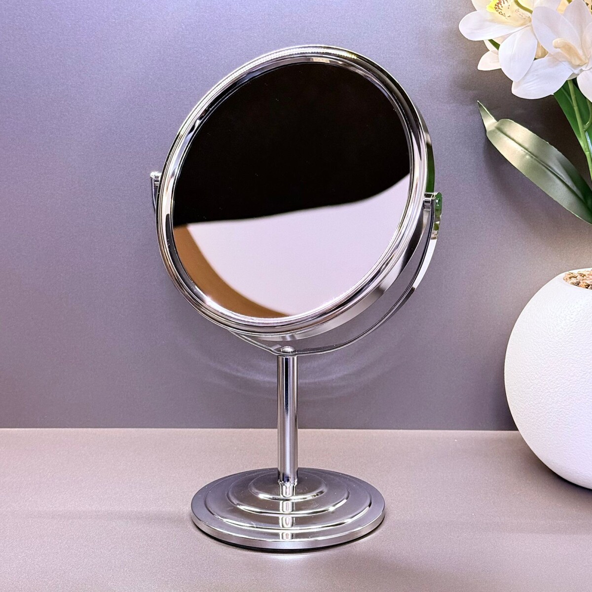 Espejo De Acero Para Maquillaje 