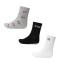 Medias de Mujer Miss Carol quarter pack x3 white Blanco - Negro