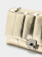 Bolso De Hombro Acolchado dorado