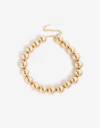 Collares Cortos Metal Collares Cortos, Metal Balls - Dorado