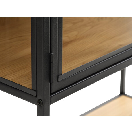 Vitrina Trappedal Roble/Negro