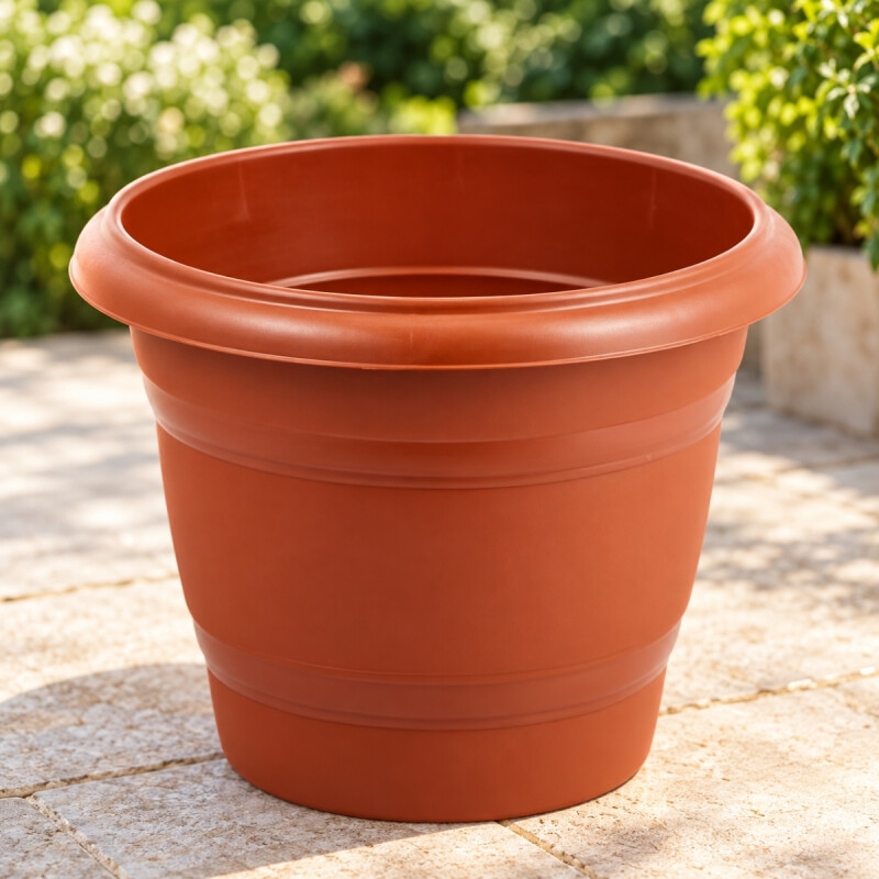 Maceta redonda 42,5 lts TERRACOTA