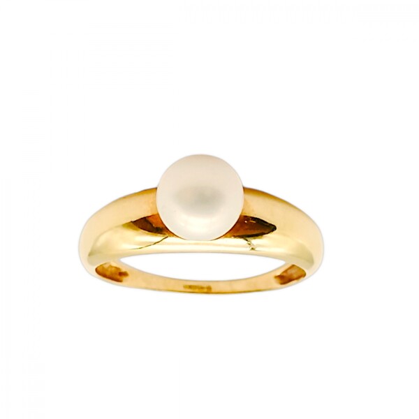 Anillo Solitario-Oro 18k-Perla-AN9510 conperla