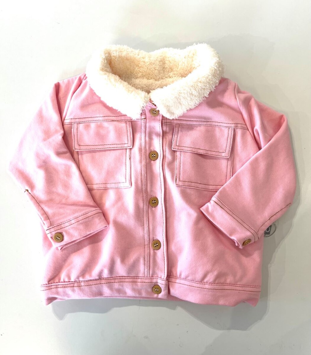 Chaqueta corderito - rosa 