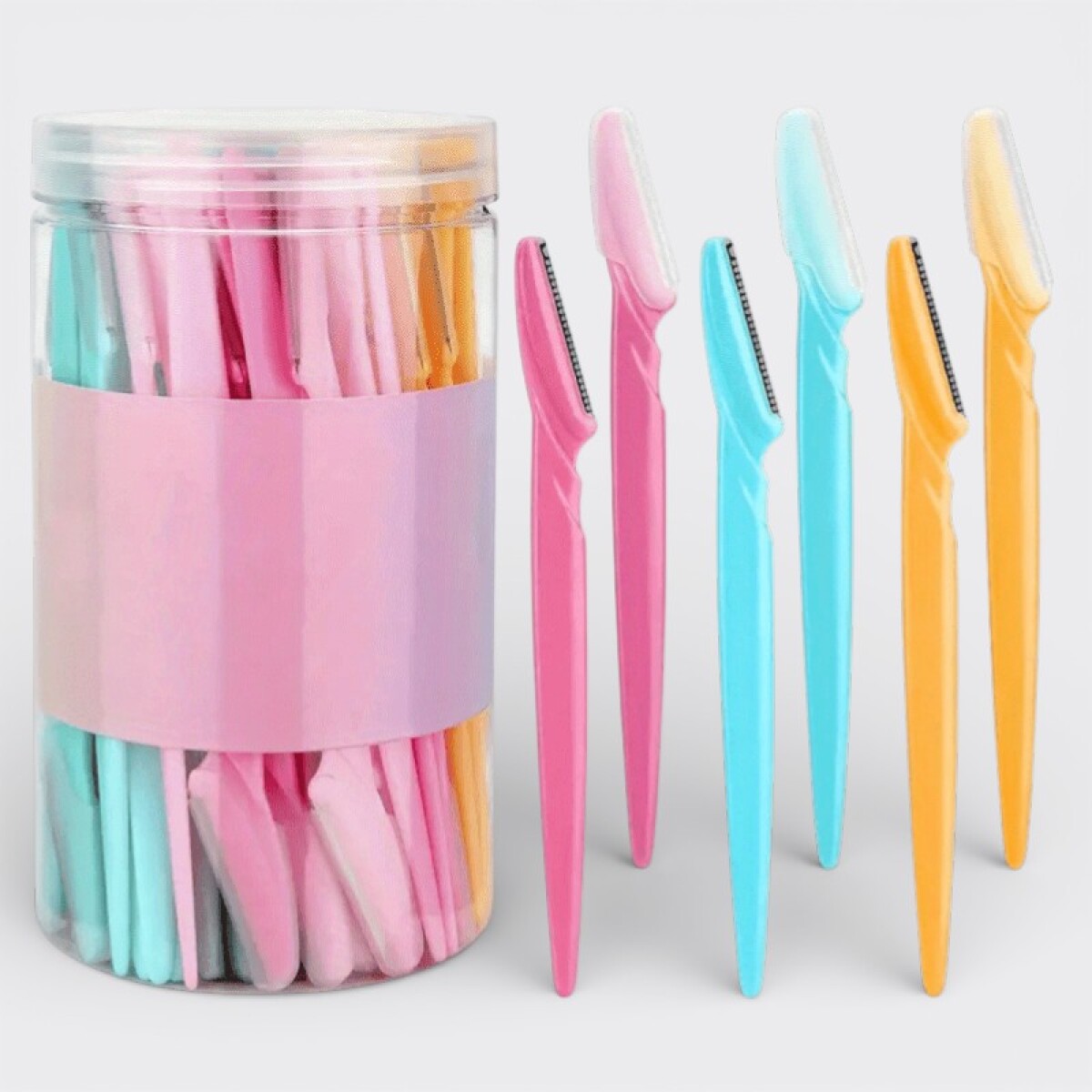 Pack 12 Perfiladores De Cejas Navaja Varios Colores 