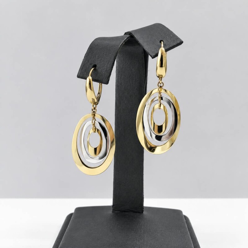 Caravanas pendientes Oro 18 Kt Caravanas pendientes Oro 18 Kt