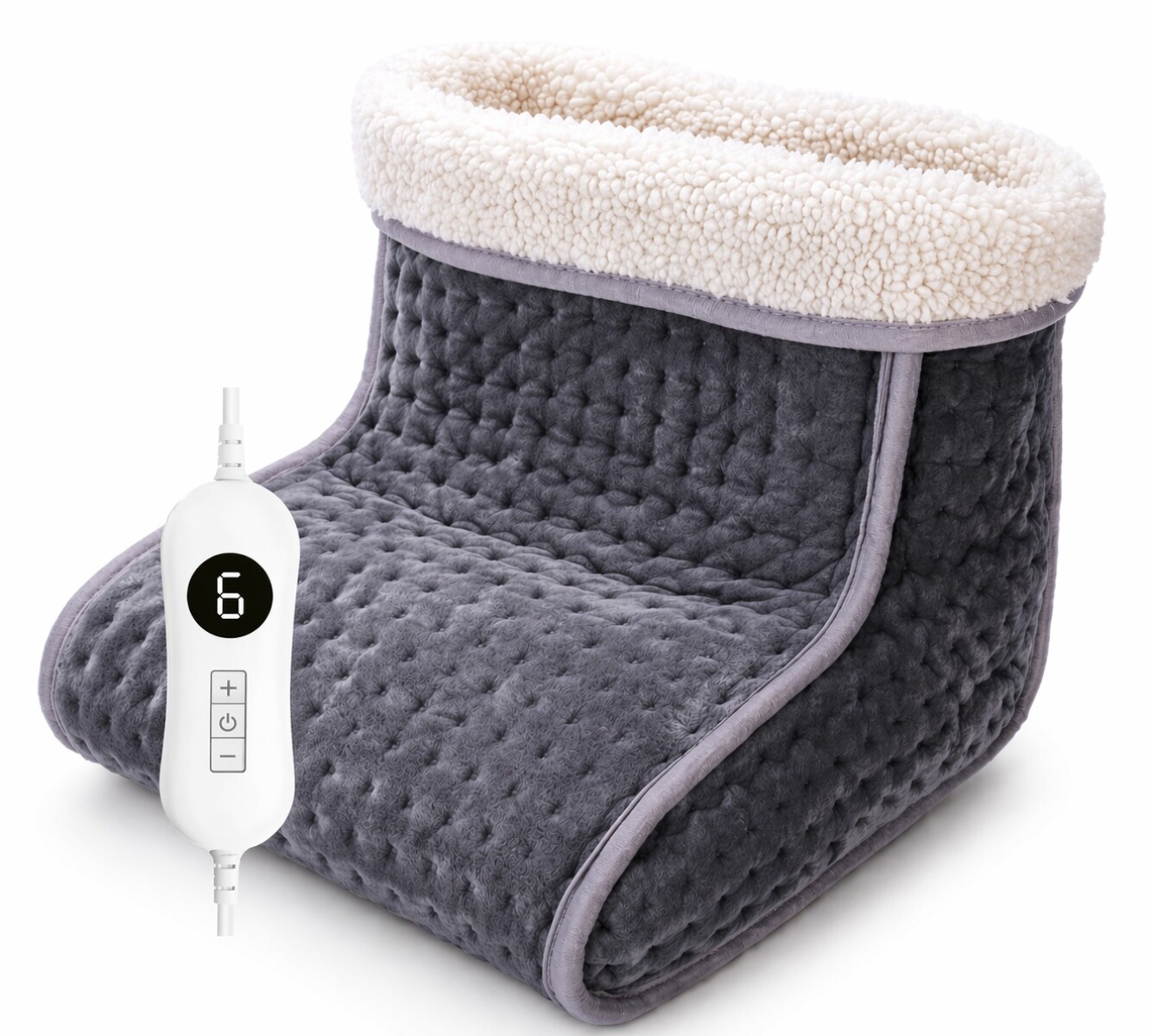 Calienta Pies Cuori Febo Eléctrico 6Niveles Autoapagado 100W - Gris 