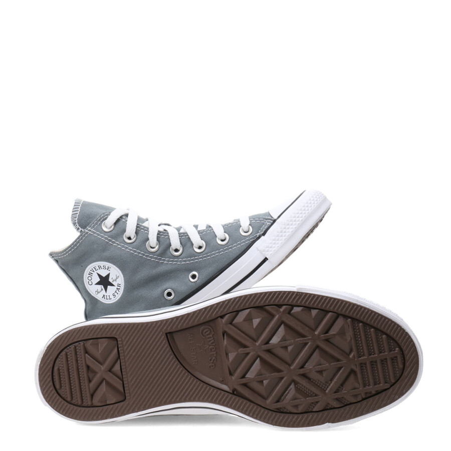 Championes Unisex Converse Ctas Hi Chuck Taylor All Star Gris