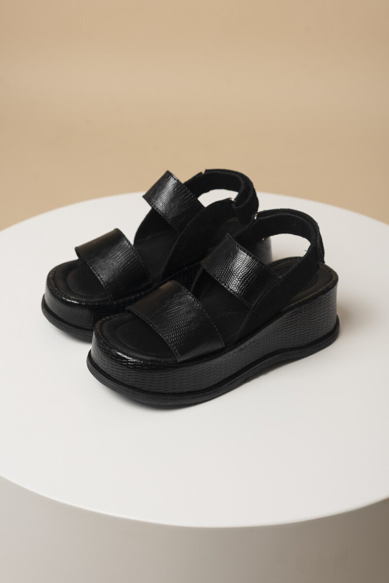 SANDALIAS AMALFI - NEGRO 