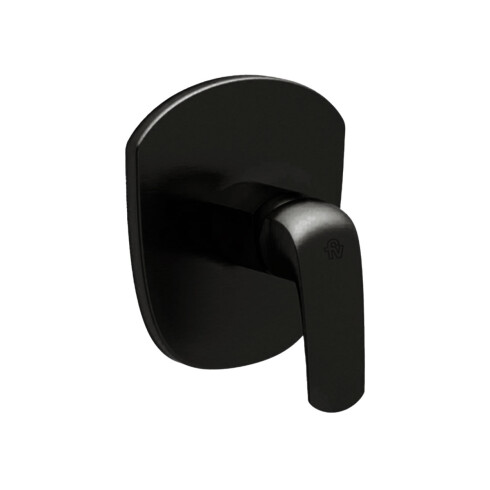 Mezclador Monocomando Ducha Color Negro Mate No Incluye Base NEGRO