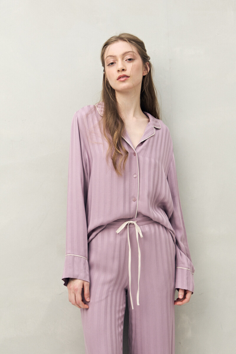 PANTALON GERANIO Lila Grisáceo