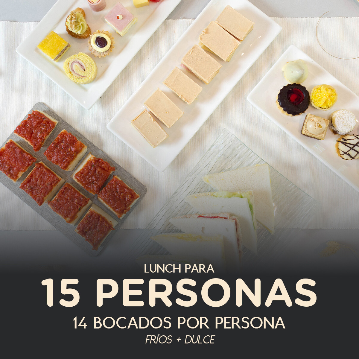Lunch Fiestas 15 personas - (Pizza) - 000 