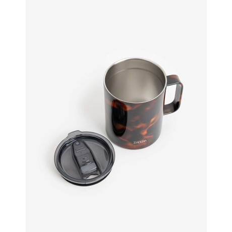 Taza Metálica Con Estampa Carey Combinacion Multicolor