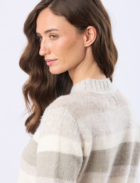 BUZO TEJIDO RAYADO Verde