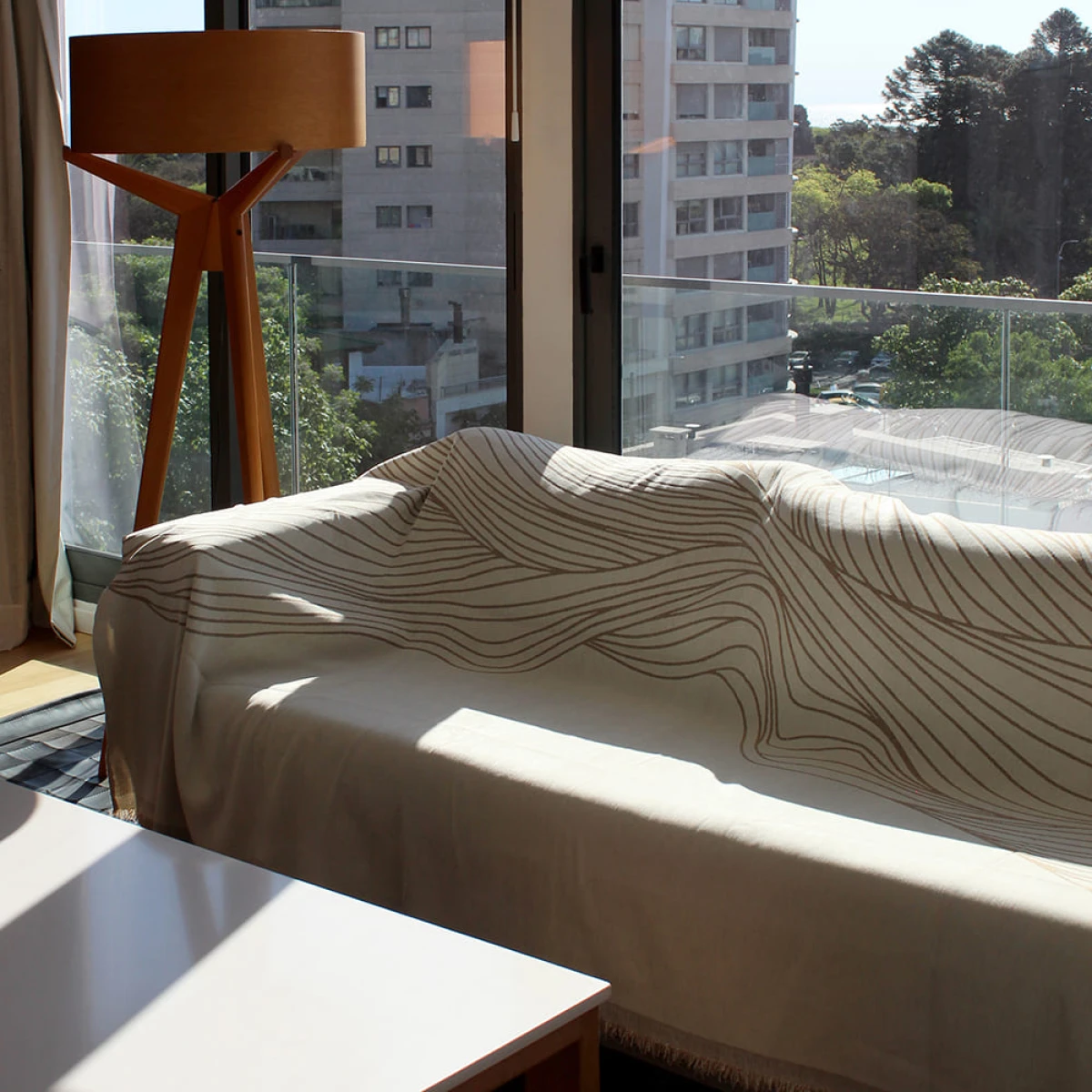 Manta para Sillon y Cama con diseños Marrón - 230cm 
