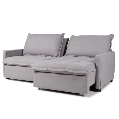 Sofá Cama Oliver - Tela Microfibra 12074 (Ceniza)